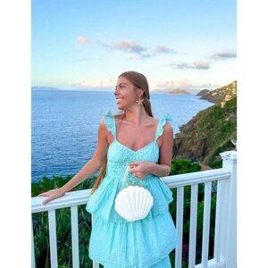 SAYLOR Myrtle Dress in Aqua Size X-Small